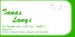 tamas lanyi business card